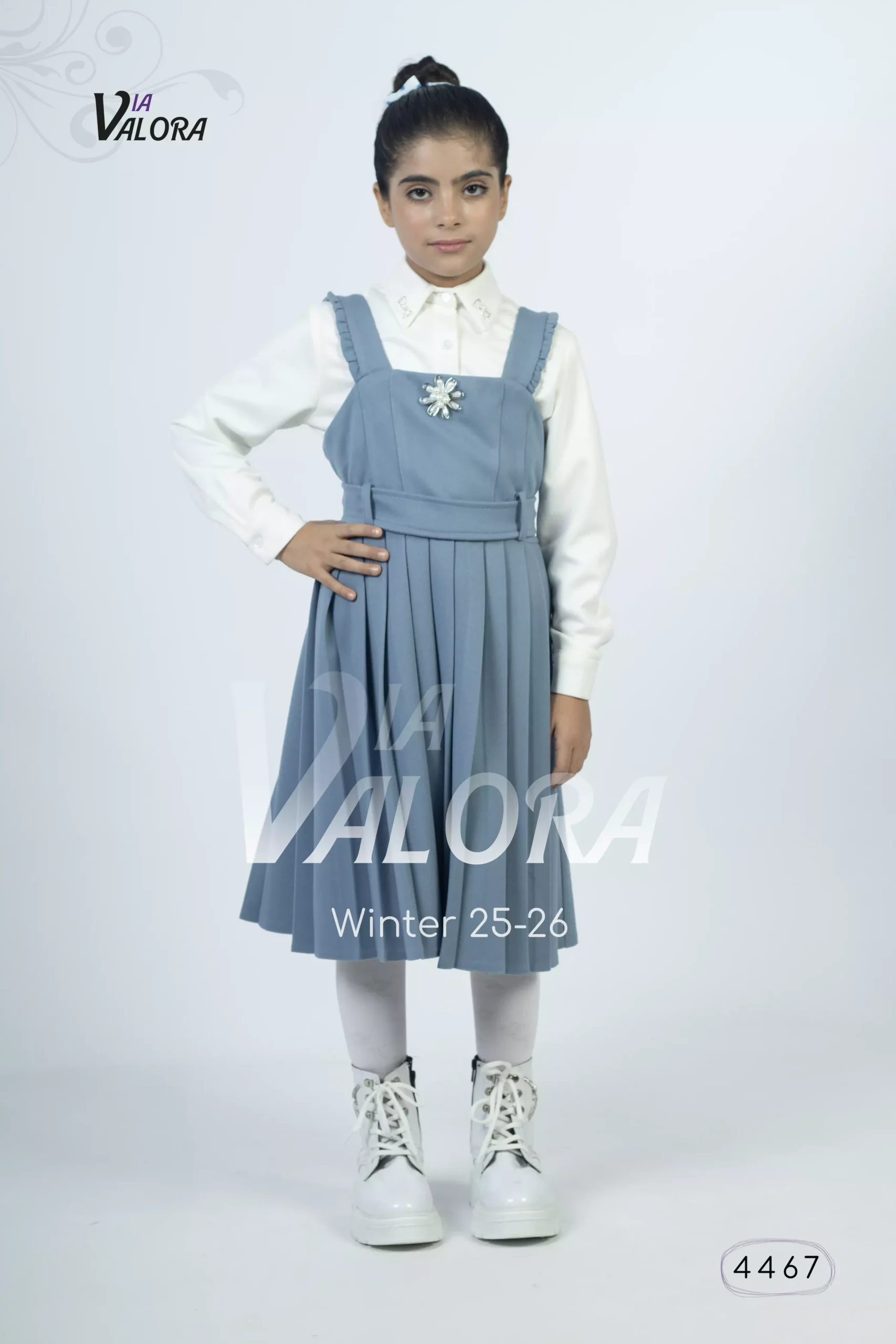 ⁦طقم بناتي قطعتين – جوخ ممزوج – طول 80 سم -4467⁩ - الصورة ⁦7⁩