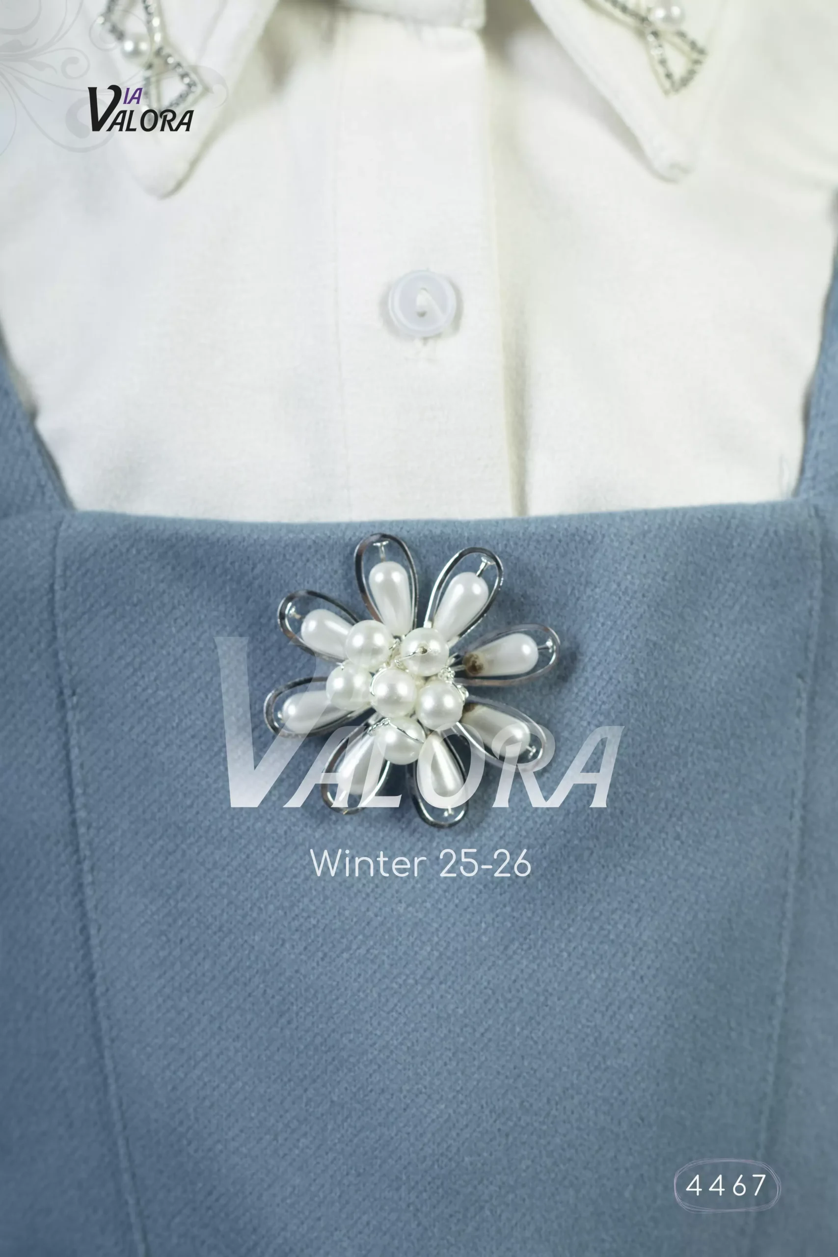 ⁦طقم بناتي قطعتين – جوخ ممزوج – طول 80 سم -4467⁩ - الصورة ⁦4⁩