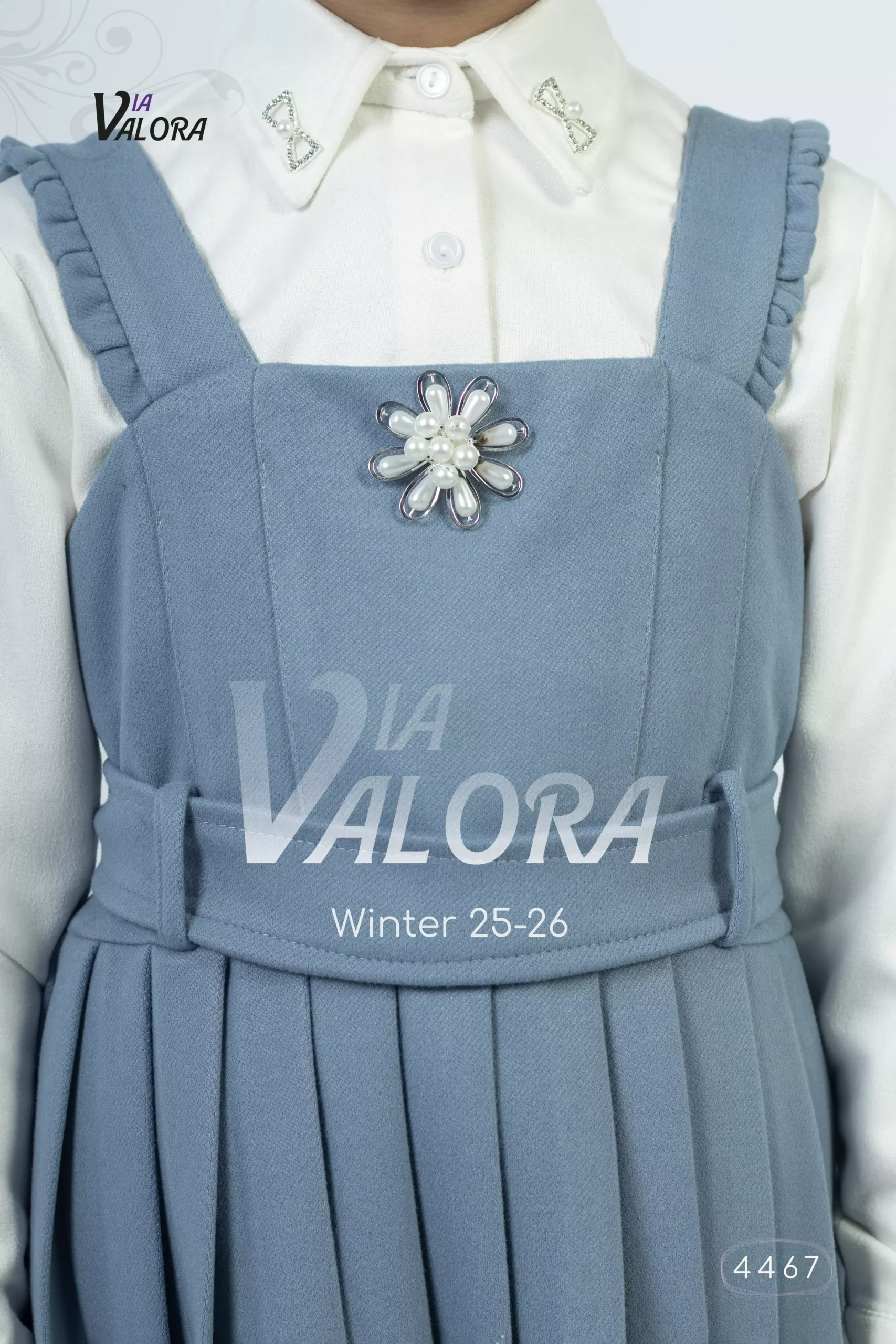 ⁦طقم بناتي قطعتين – جوخ ممزوج – طول 80 سم -4467⁩ - الصورة ⁦3⁩