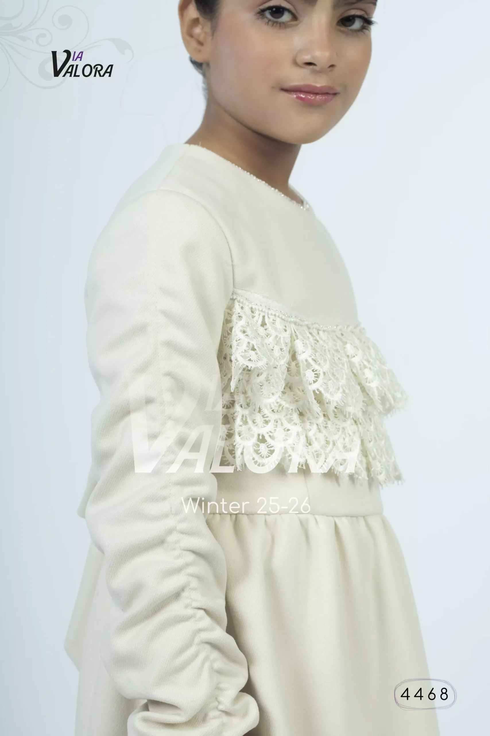 ⁦فستان بناتي – جوخ ممزوج – طول 80 سم - 4468⁩ - الصورة ⁦3⁩