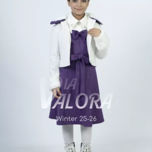 طقم بناتي قطعتين – جوخ ممزوج – طول 40 سم - 4471