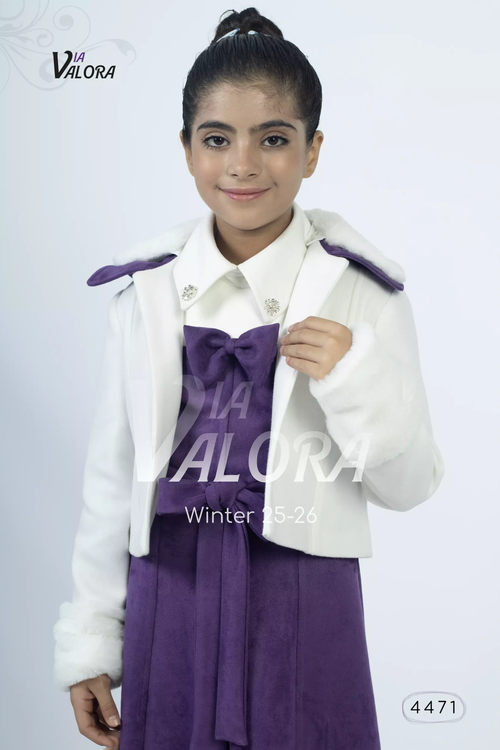 ⁦طقم بناتي قطعتين – جوخ ممزوج – طول 40 سم - 4471⁩ - الصورة ⁦7⁩