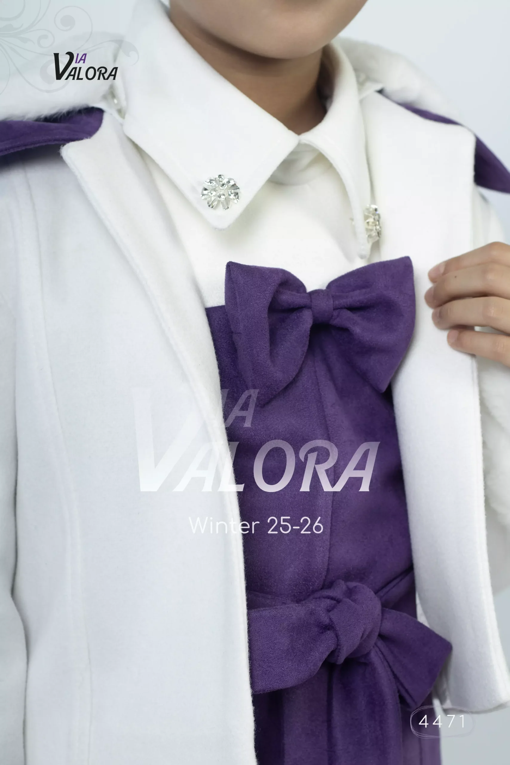 ⁦طقم بناتي قطعتين – جوخ ممزوج – طول 40 سم - 4471⁩ - الصورة ⁦6⁩