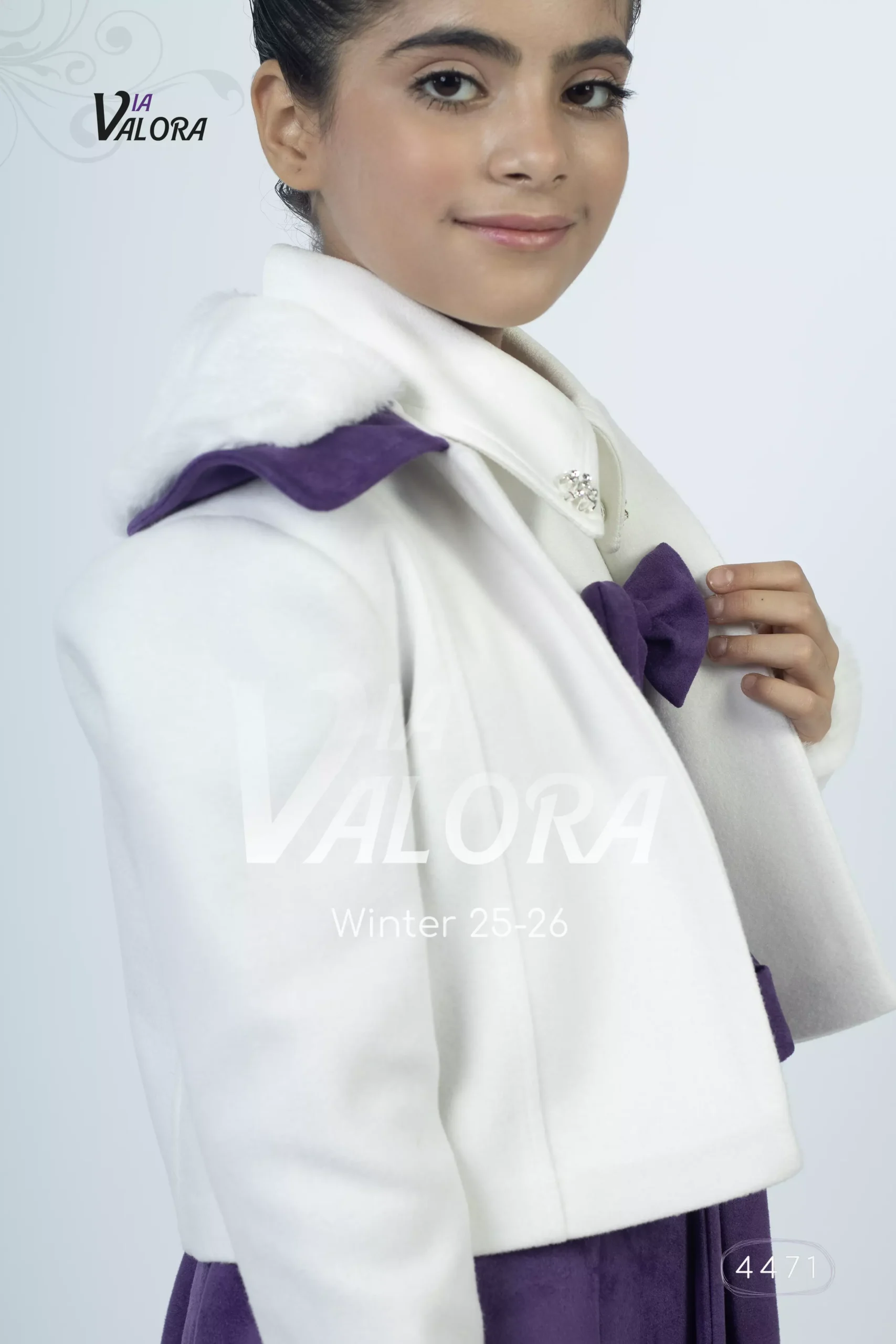 ⁦طقم بناتي قطعتين – جوخ ممزوج – طول 40 سم - 4471⁩ - الصورة ⁦4⁩