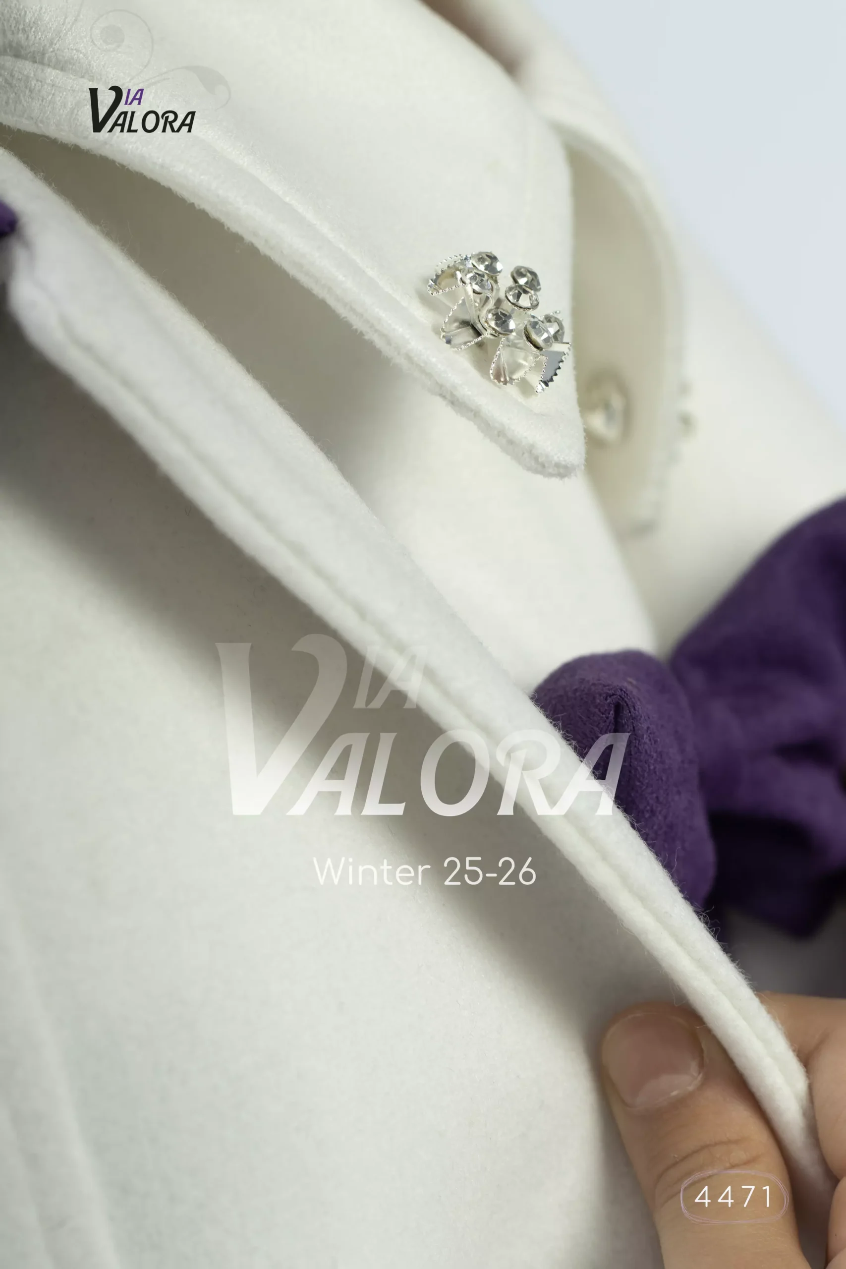 ⁦طقم بناتي قطعتين – جوخ ممزوج – طول 40 سم - 4471⁩ - الصورة ⁦2⁩