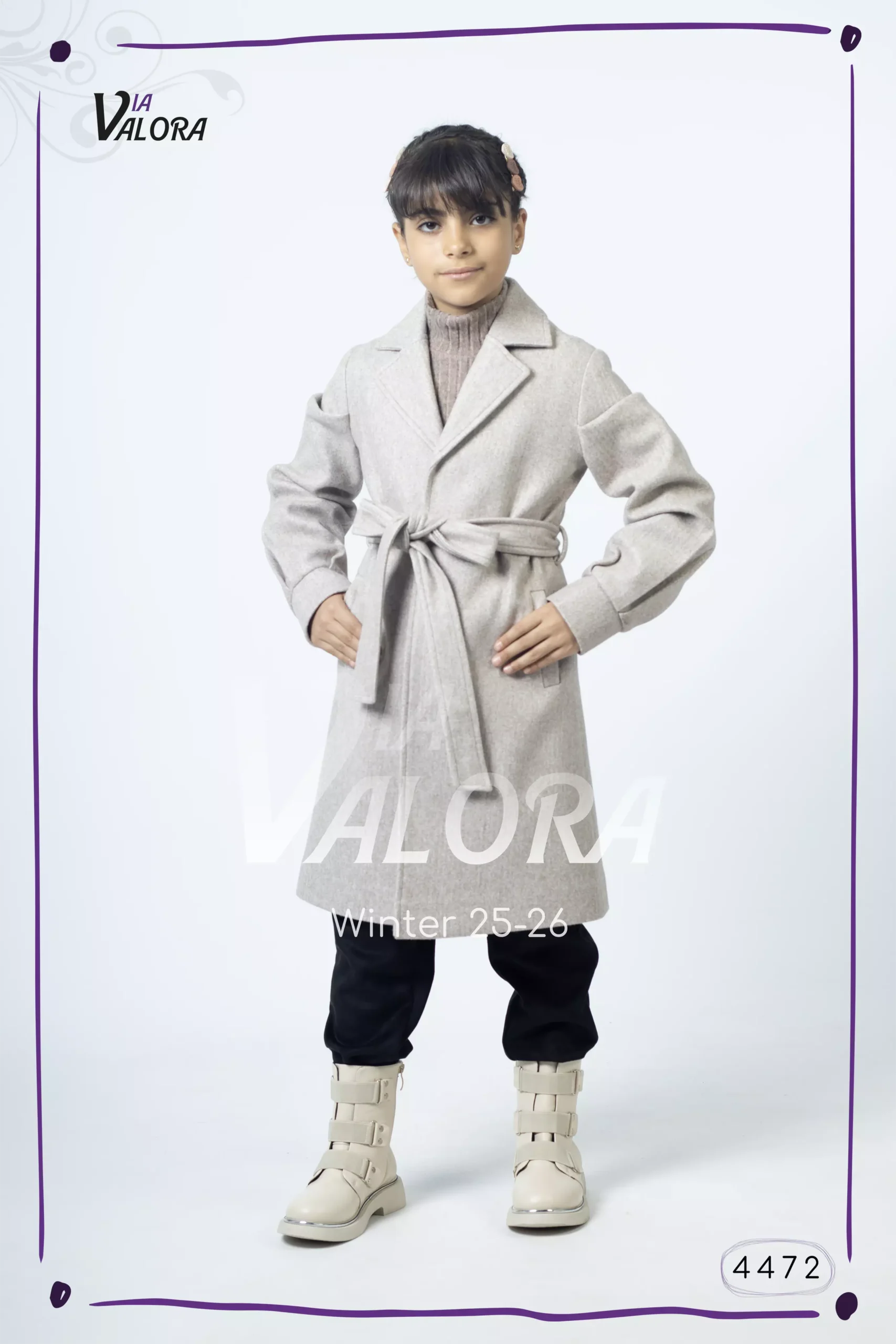 ⁦طقم بناتي 3 قطع – جوخ – طول 80 سم - 4472⁩ - الصورة ⁦9⁩