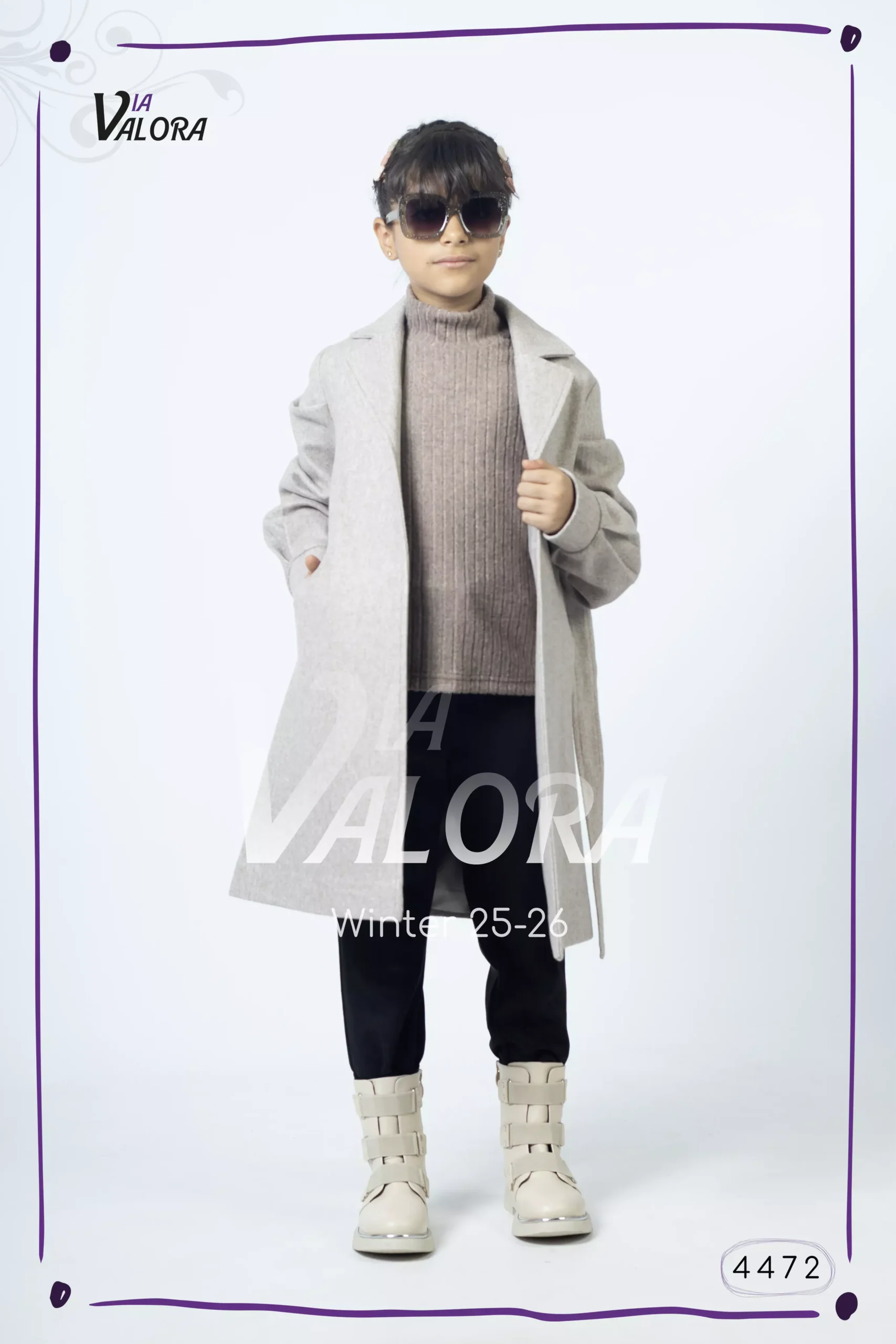 ⁦طقم بناتي 3 قطع – جوخ – طول 80 سم - 4472⁩ - الصورة ⁦3⁩