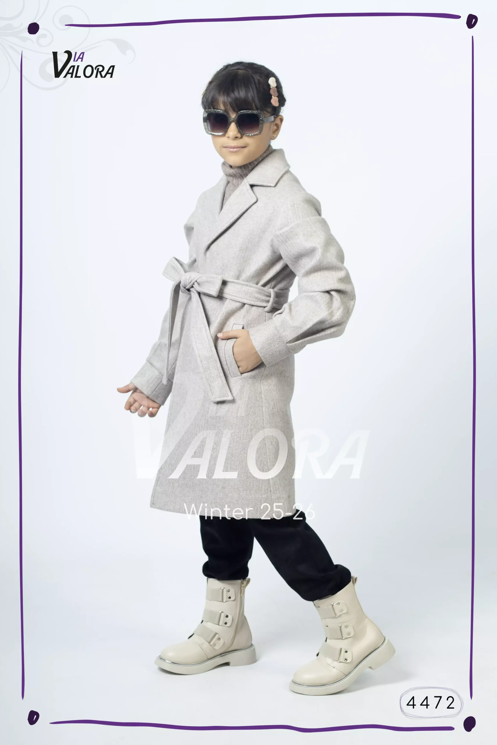 ⁦طقم بناتي 3 قطع – جوخ – طول 80 سم - 4472⁩ - الصورة ⁦6⁩