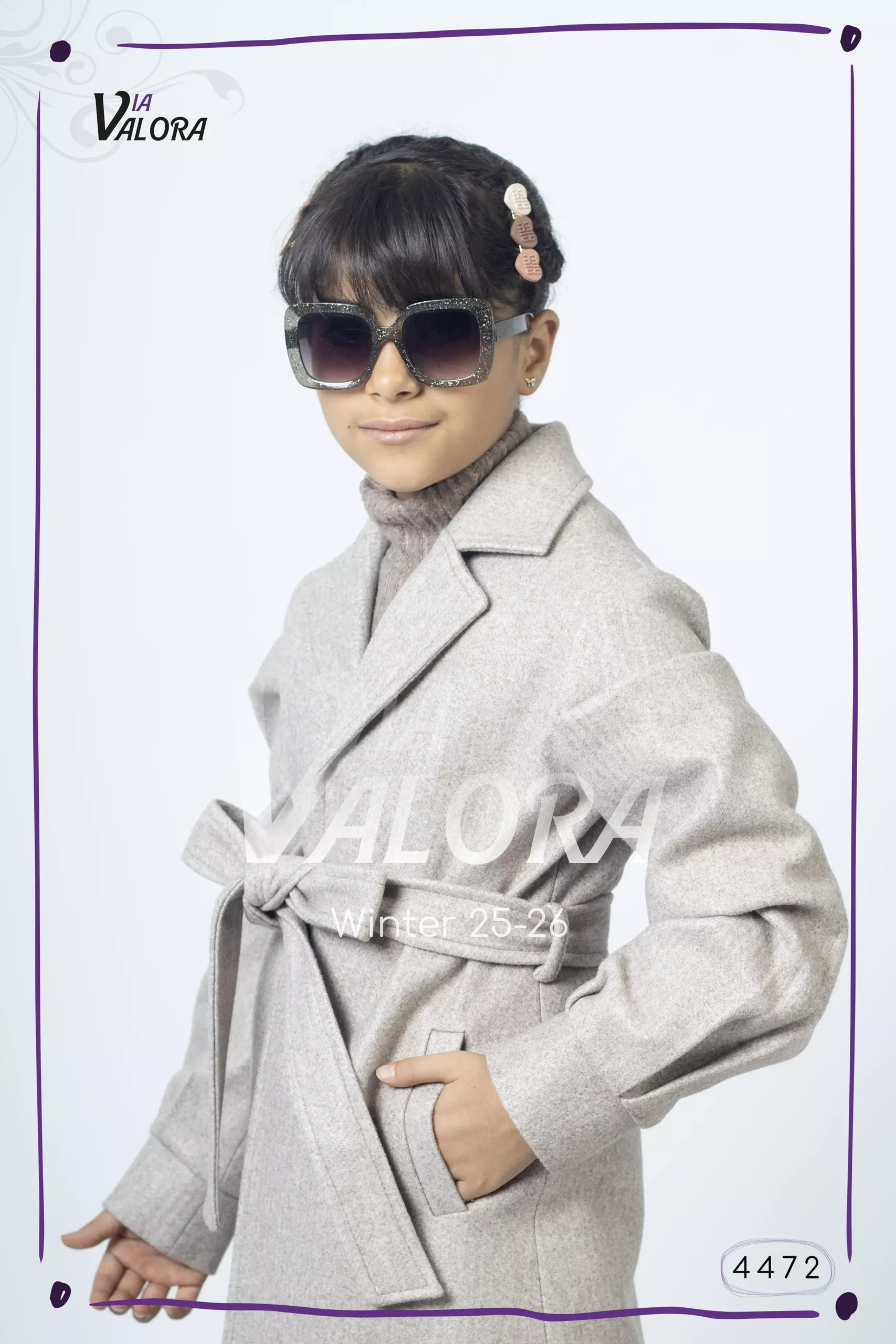 ⁦طقم بناتي 3 قطع – جوخ – طول 80 سم - 4472⁩ - الصورة ⁦5⁩