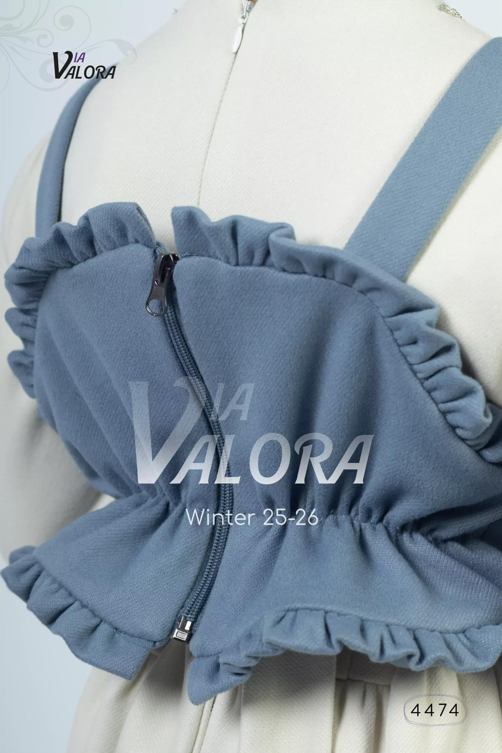 ⁦طقم بناتي قطعتين – جوخ ممزوج – طول 80 سم -4474⁩ - الصورة ⁦3⁩