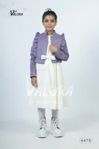 طقم بناتي قطعتين – سويد مخمل – طول 50 سم – 4475