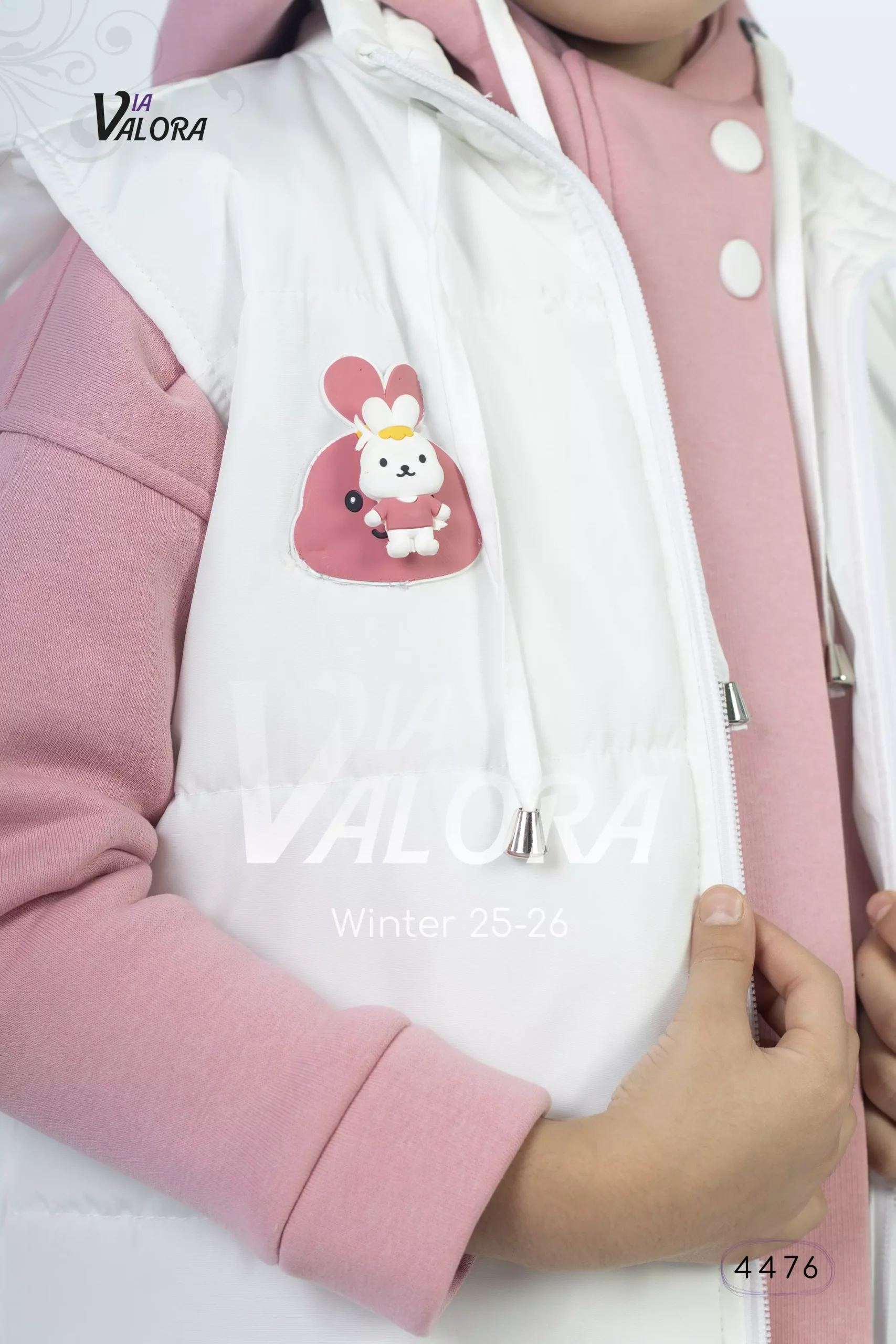 ⁦طقم بناتي 3 قطع – قماشة فليس مع برشوت – طول 50 سم - 4476⁩ - الصورة ⁦12⁩