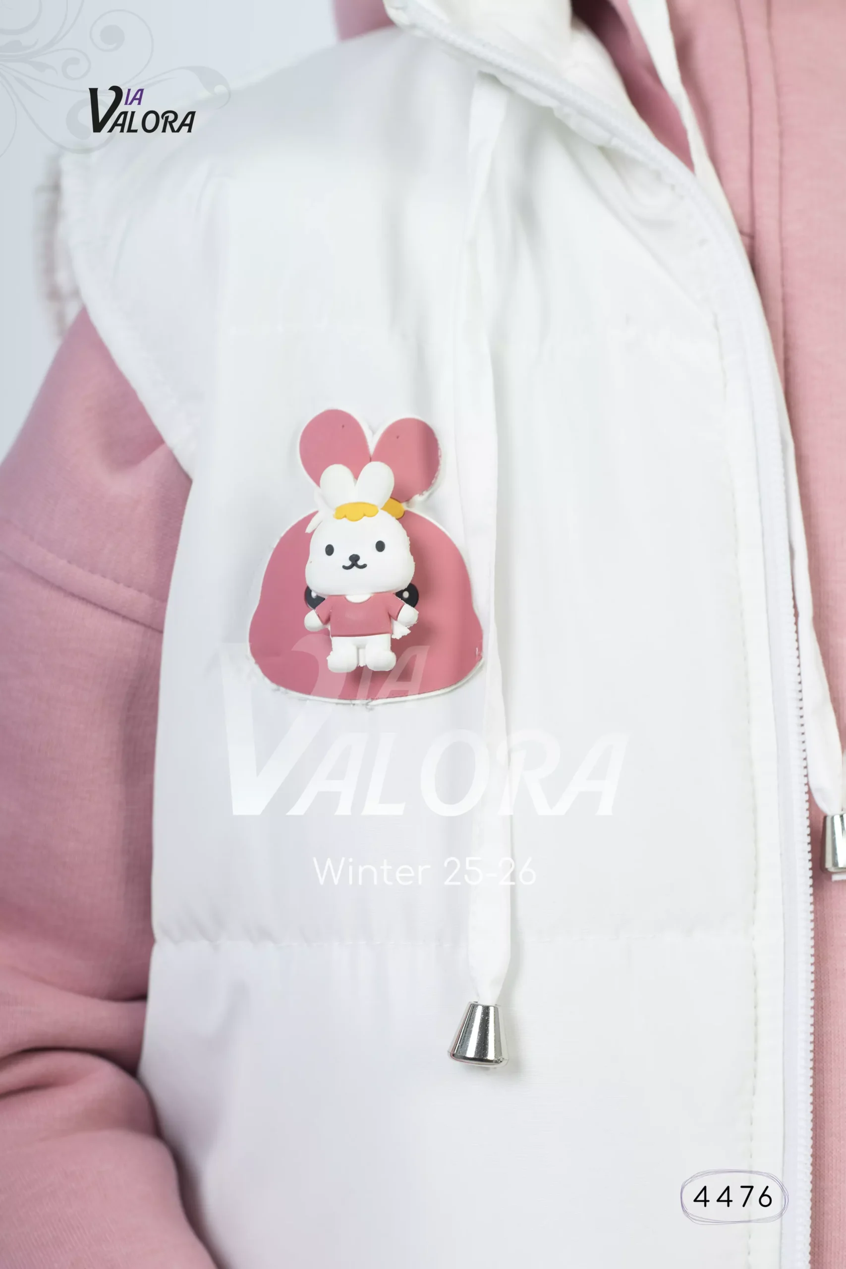 ⁦طقم بناتي 3 قطع – قماشة فليس مع برشوت – طول 50 سم - 4476⁩ - الصورة ⁦9⁩