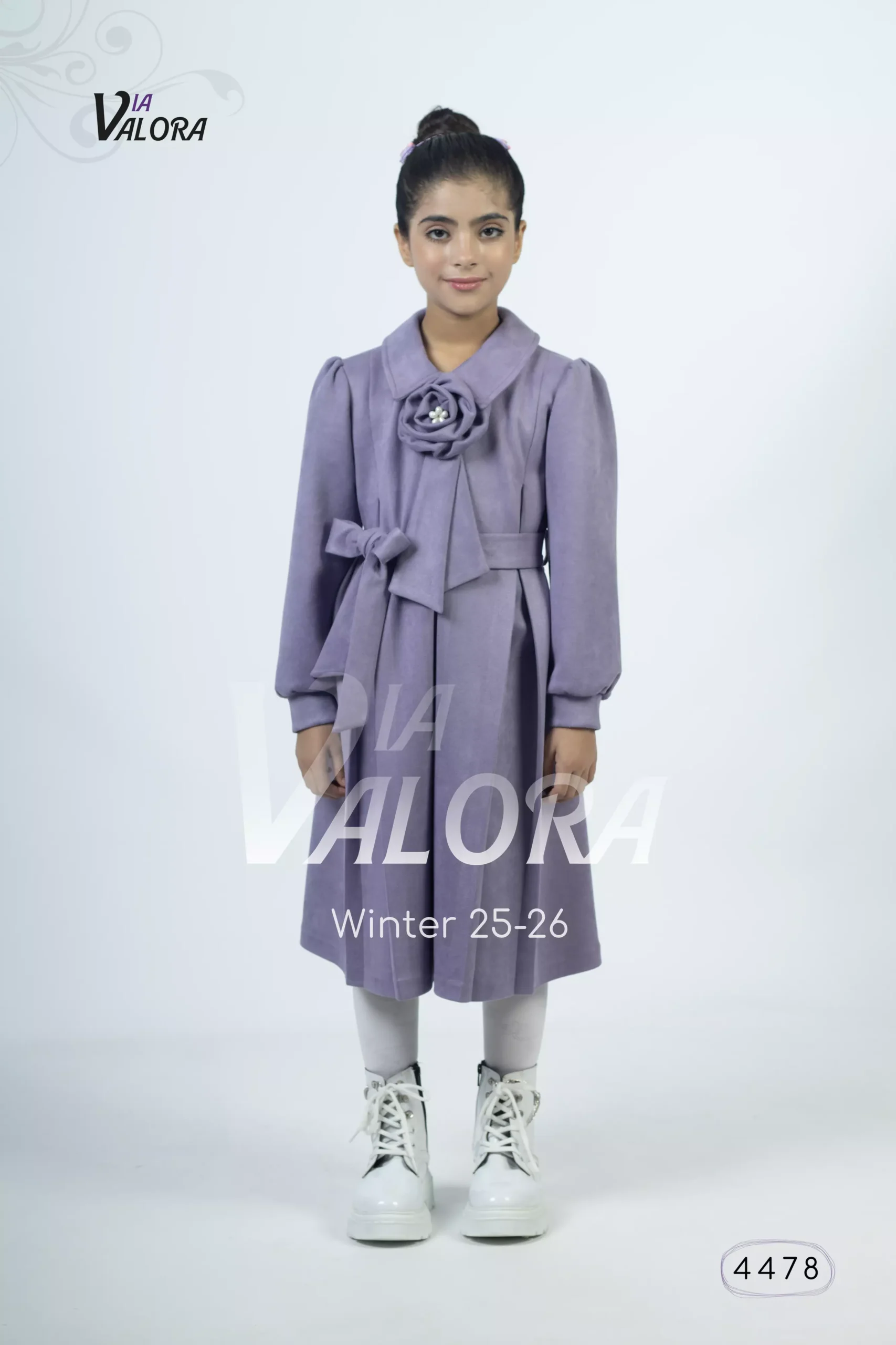 ⁦فستان بناتي – سويد مخمل – طول 80 سم - 4478⁩ - الصورة ⁦6⁩