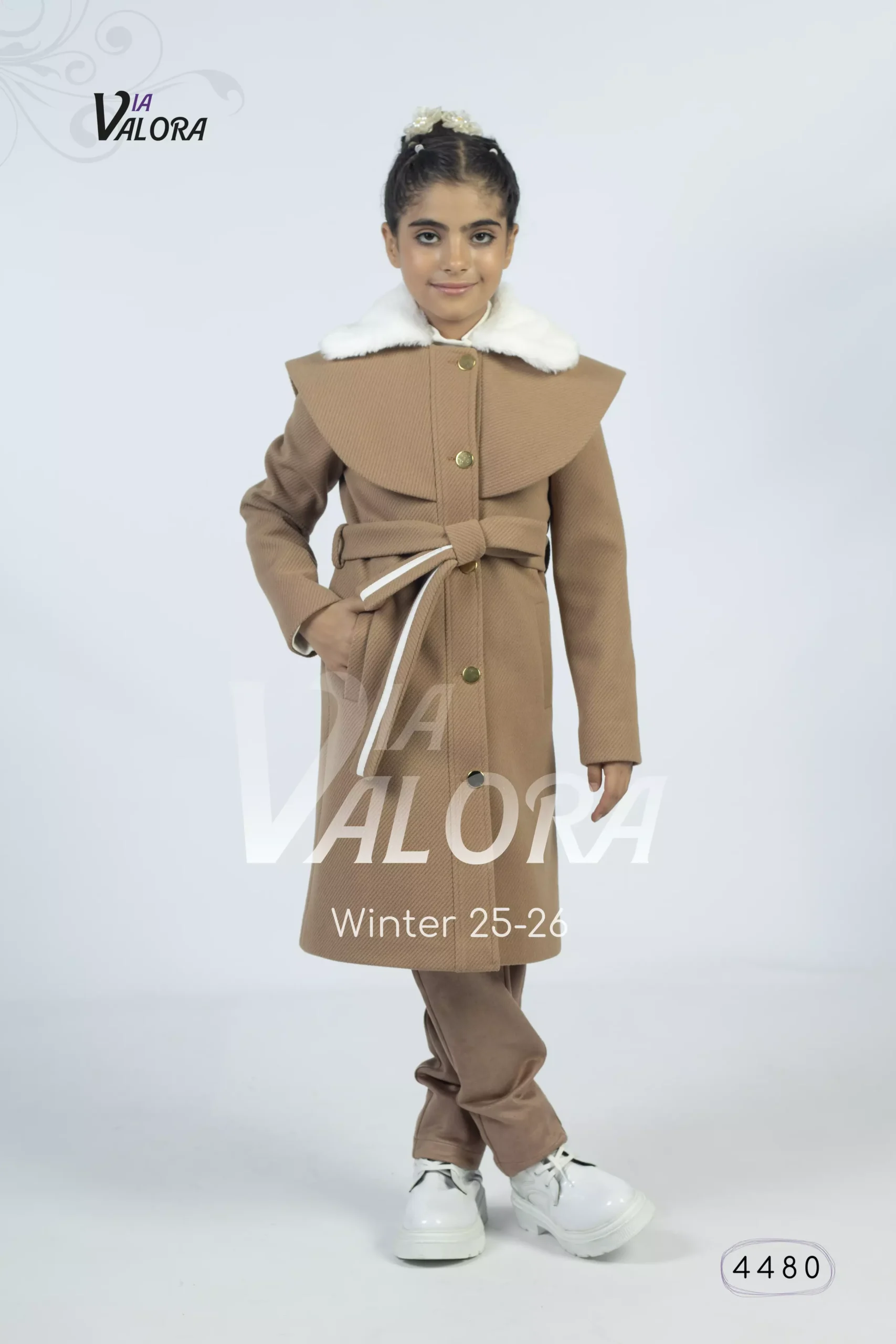 ⁦طقم بناتي 3 قطع – جوخ – طول 80 سم - 4480⁩ - الصورة ⁦5⁩