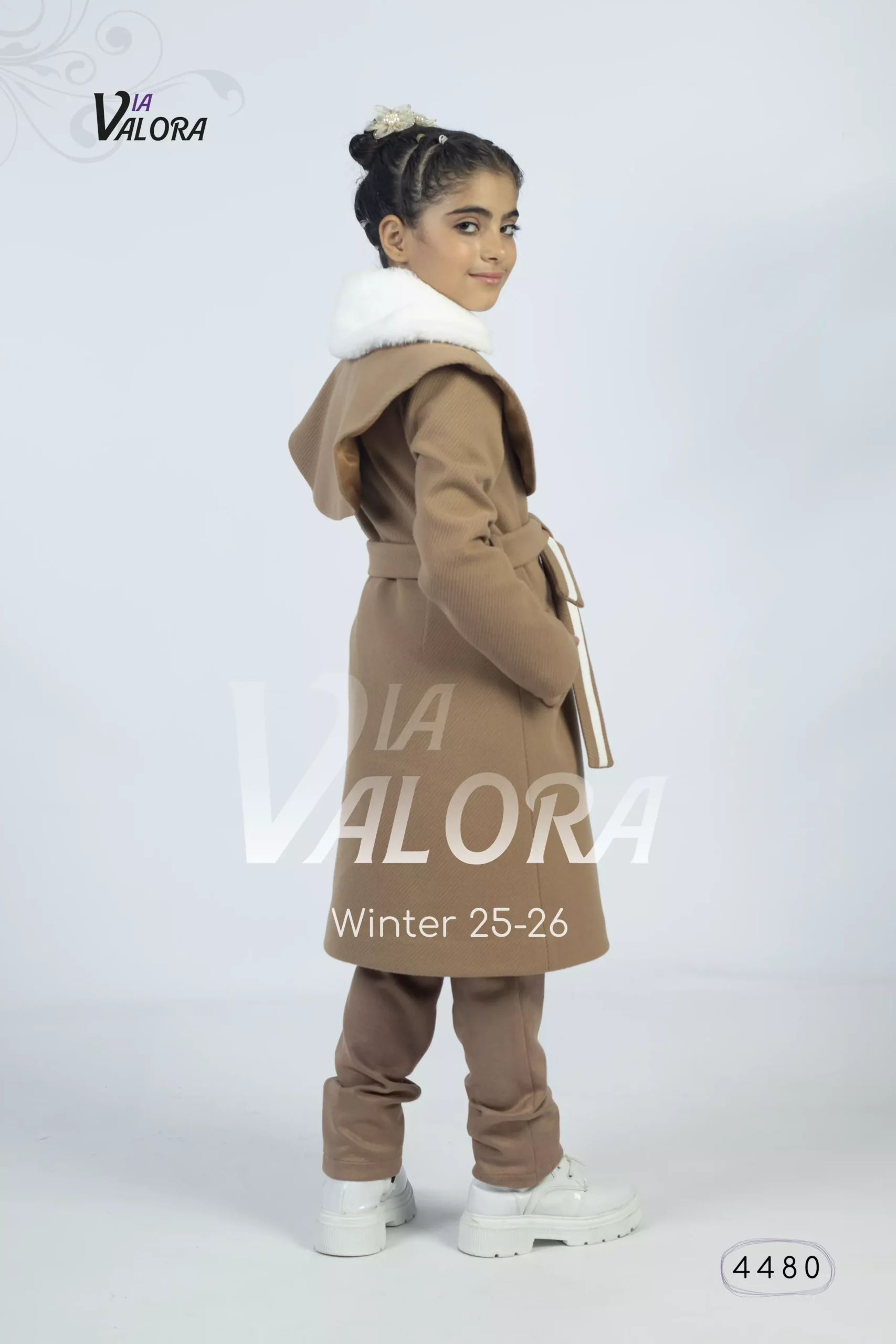 ⁦طقم بناتي 3 قطع – جوخ – طول 80 سم - 4480⁩ - الصورة ⁦2⁩