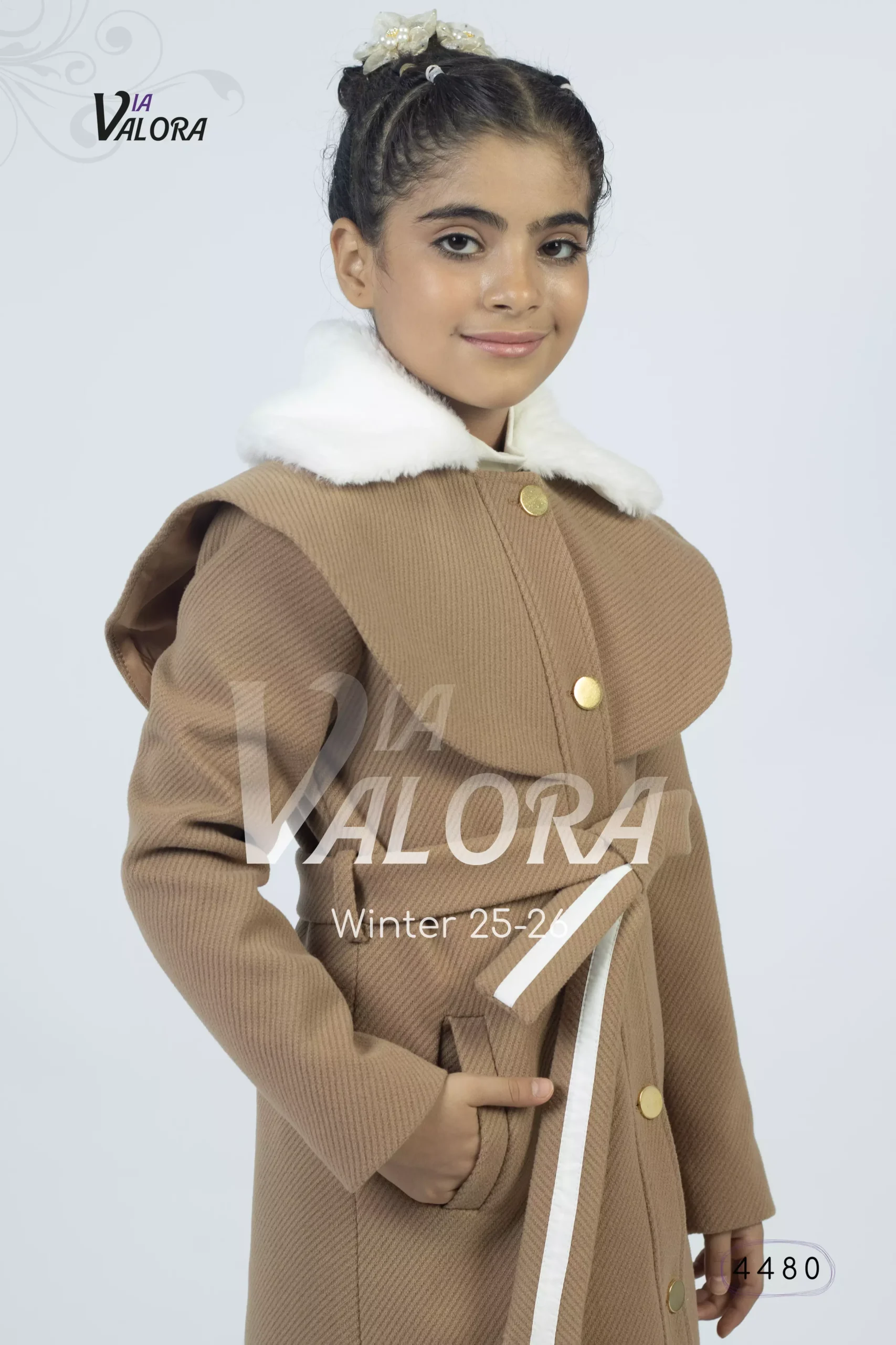 ⁦طقم بناتي 3 قطع – جوخ – طول 80 سم - 4480⁩ - الصورة ⁦3⁩