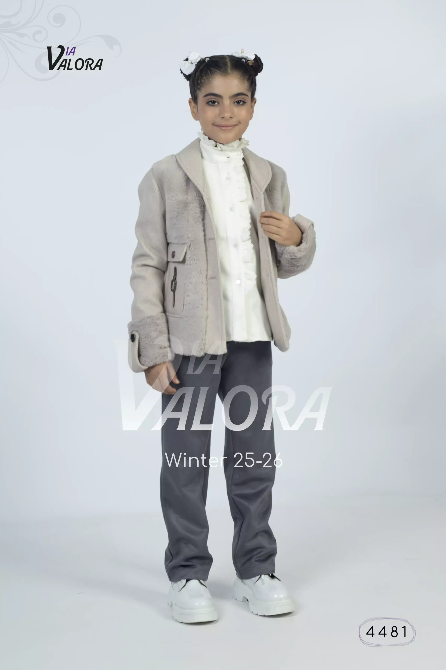 ⁦طقم بناتي 3 قطع – جوخ – طول 45 سم - 4481⁩ - الصورة ⁦4⁩