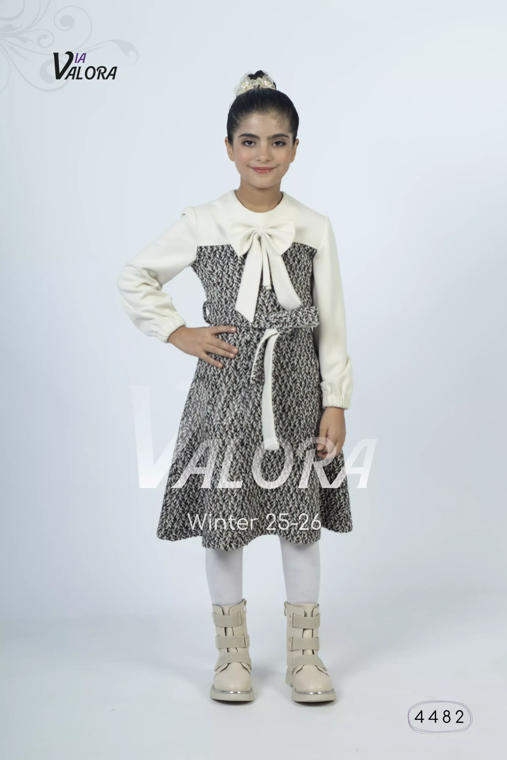 ⁦فستان بناتي – جوخ ممزوج – طول 80 سم - 4482⁩ - الصورة ⁦5⁩