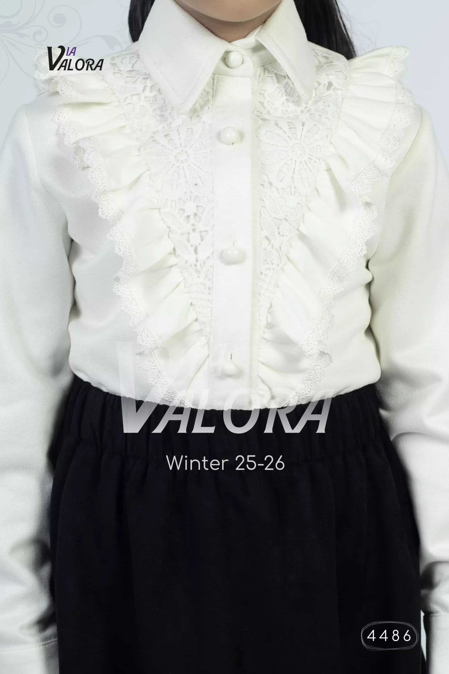 ⁦طقم بناتي 3 قطع – فرو – طول 45 سم - 4486⁩ - الصورة ⁦3⁩