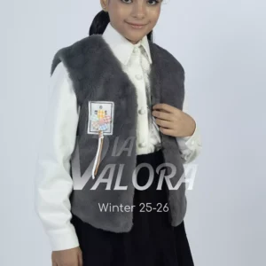 طقم بناتي 3 قطع – فرو – طول 45 سم - 4486