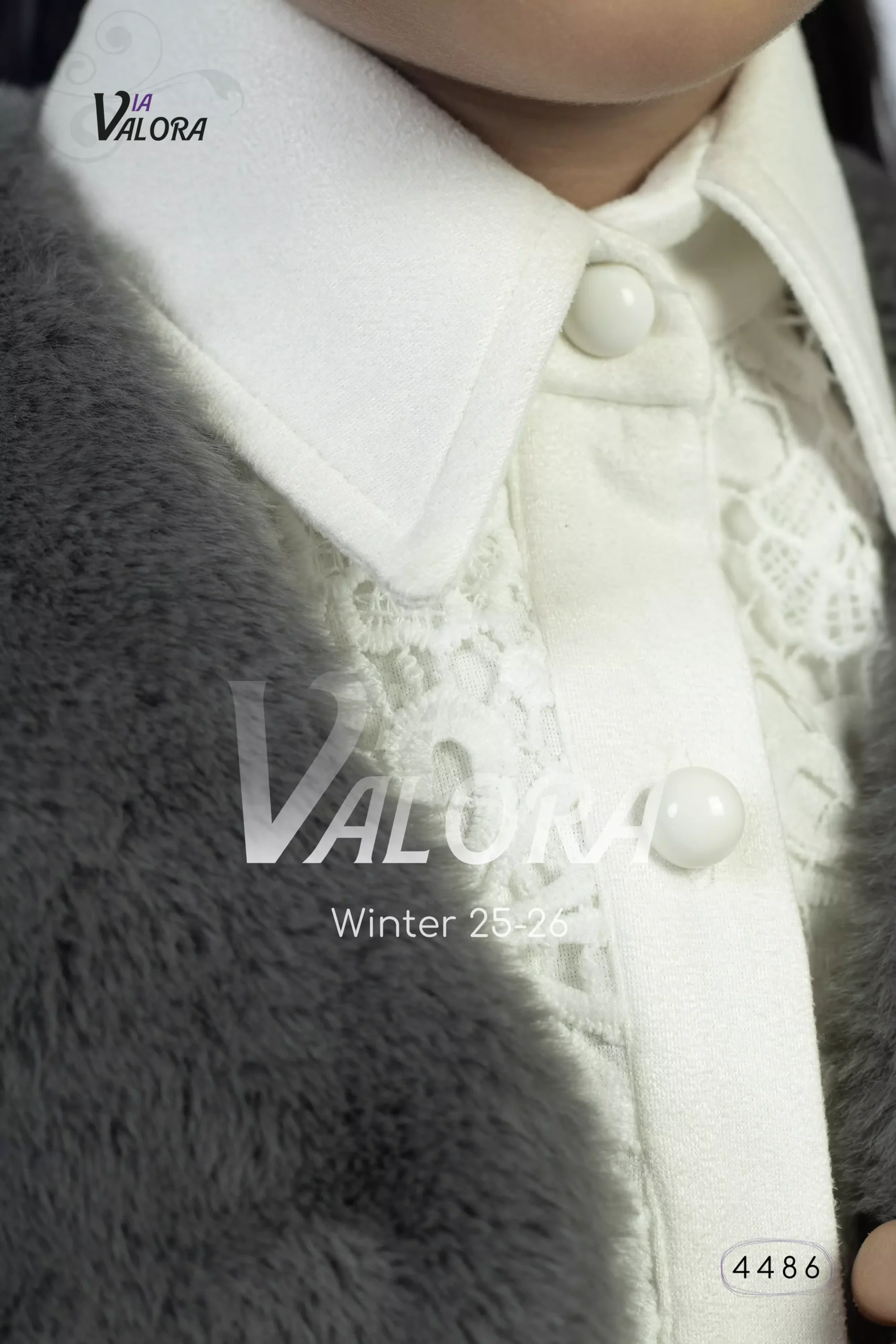 ⁦طقم بناتي 3 قطع – فرو – طول 45 سم - 4486⁩ - الصورة ⁦8⁩