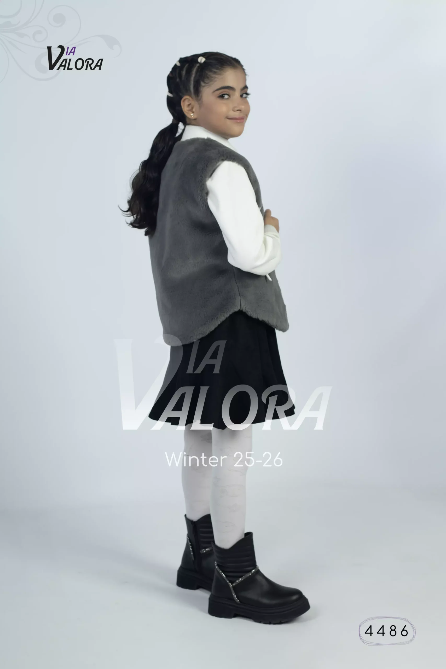 ⁦طقم بناتي 3 قطع – فرو – طول 45 سم - 4486⁩ - الصورة ⁦7⁩