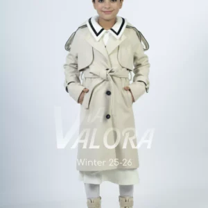 طقم بناتي قطعتين – جوخ ممزوج – طول 80 سم - 4489