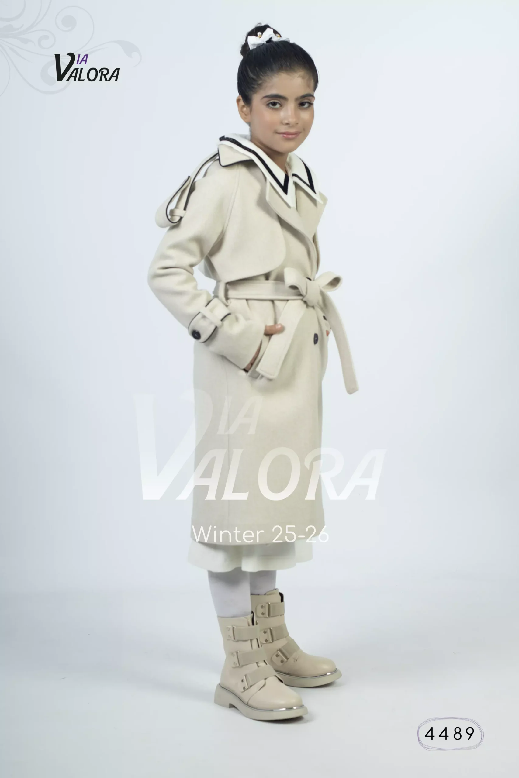 ⁦طقم بناتي قطعتين – جوخ ممزوج – طول 80 سم - 4489⁩ - الصورة ⁦11⁩