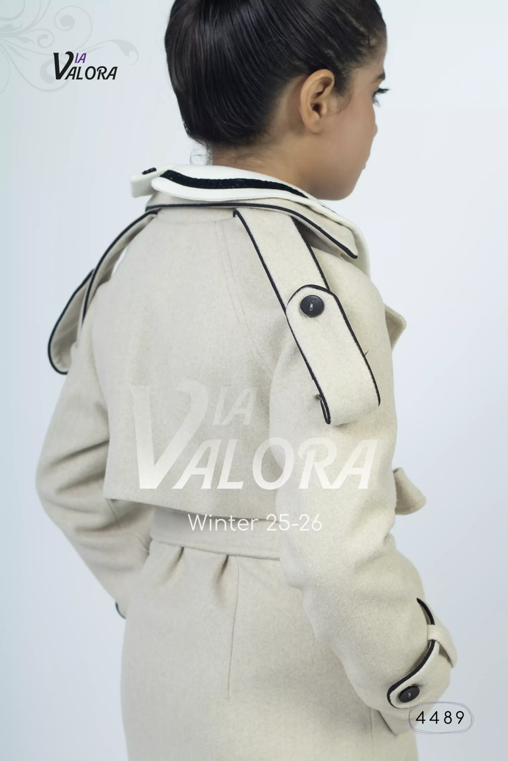 ⁦طقم بناتي قطعتين – جوخ ممزوج – طول 80 سم - 4489⁩ - الصورة ⁦9⁩