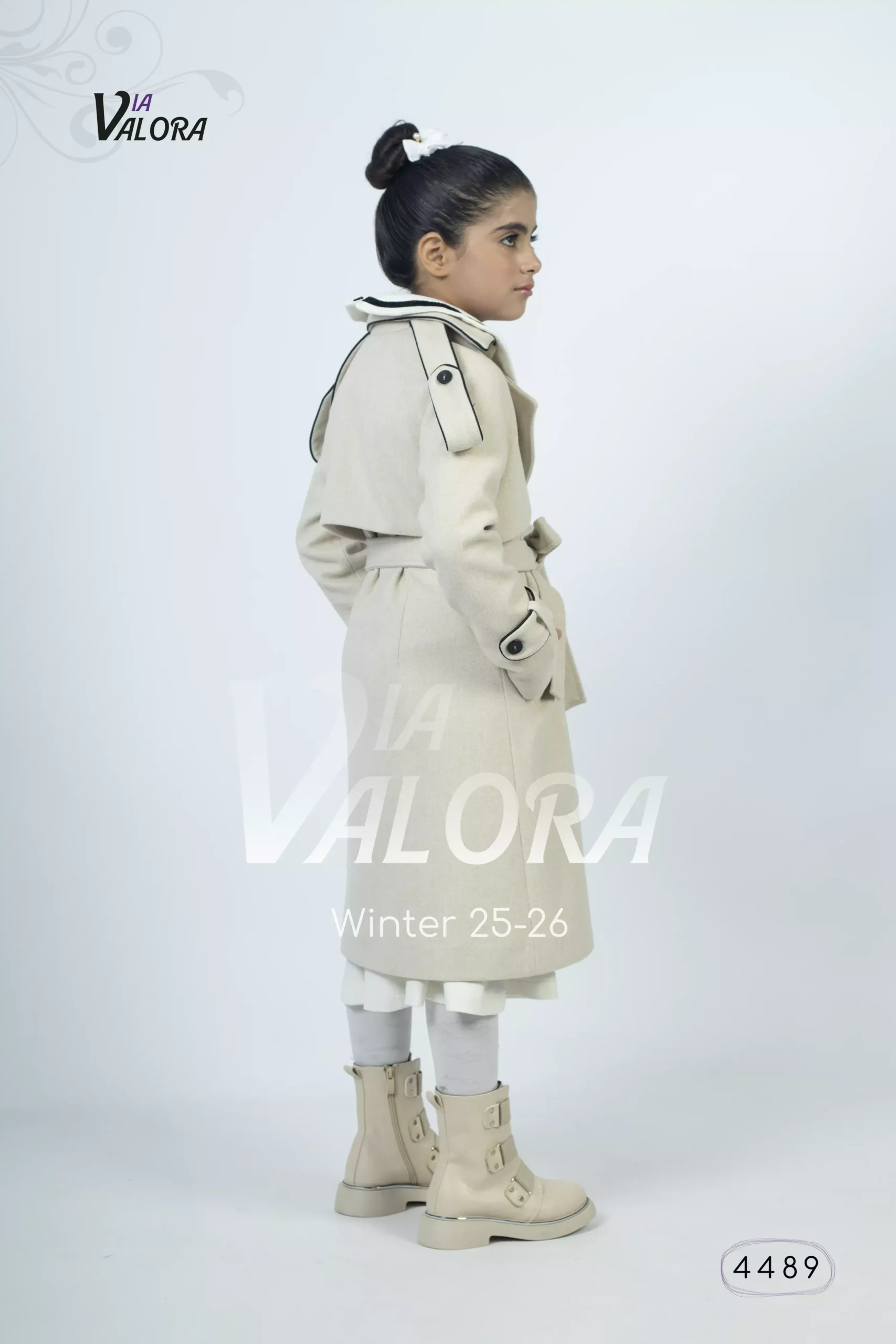 ⁦طقم بناتي قطعتين – جوخ ممزوج – طول 80 سم - 4489⁩ - الصورة ⁦8⁩