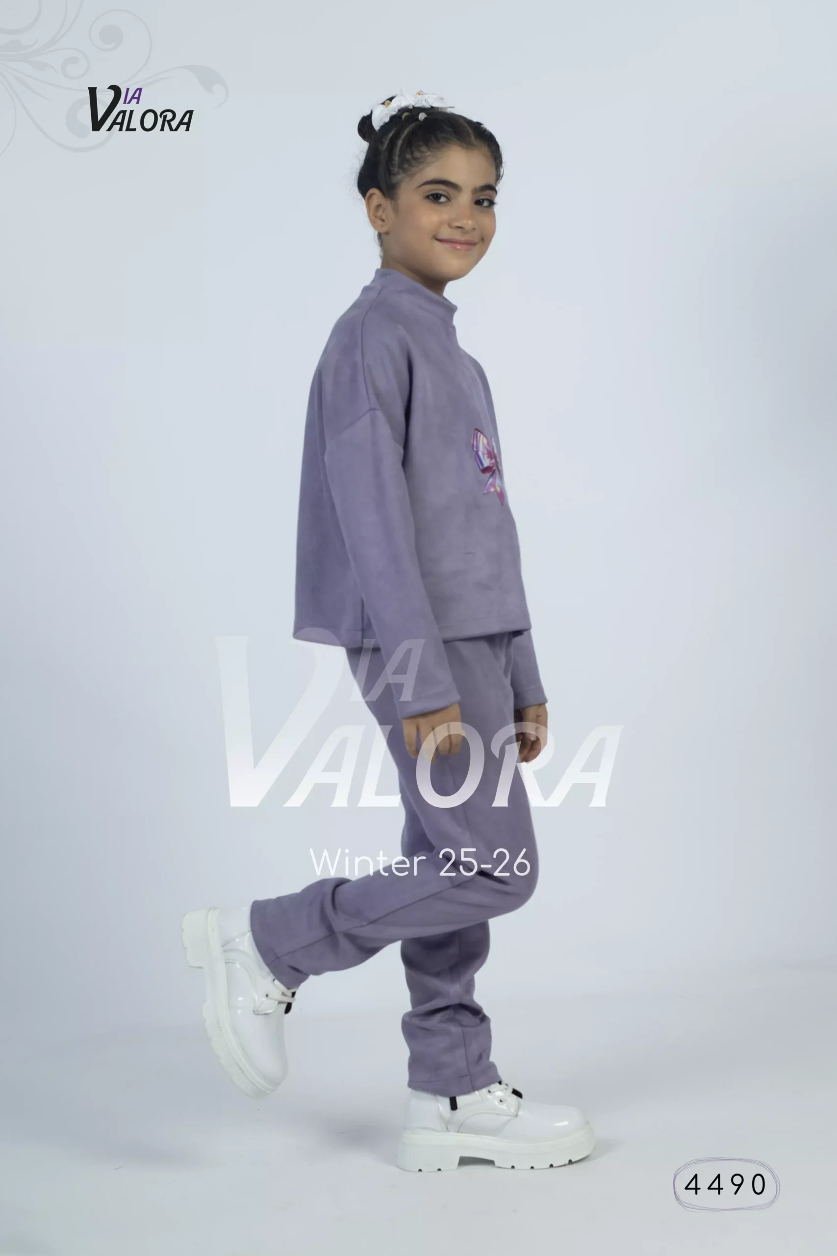 ⁦طقم بناتي 3 قطع – جوخ – طول 80 سم - 4490⁩ - الصورة ⁦4⁩