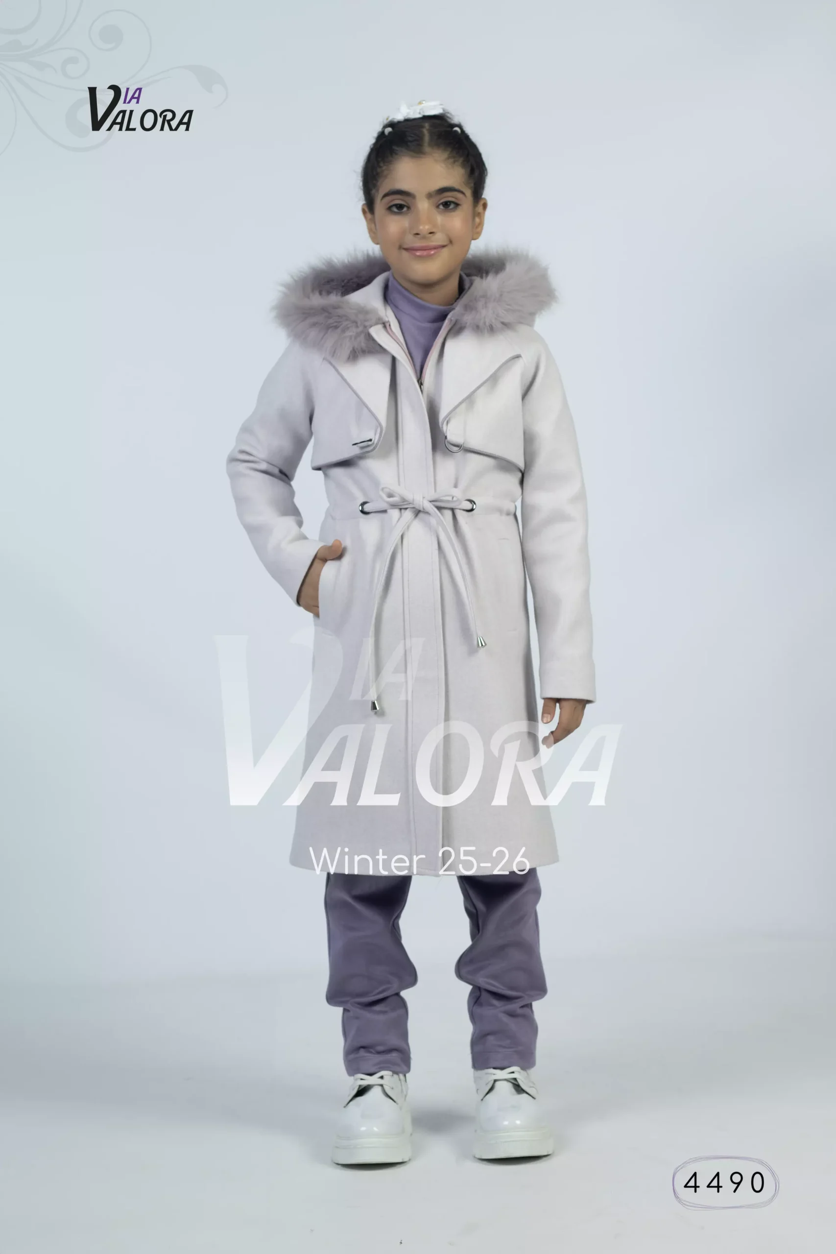 ⁦طقم بناتي 3 قطع – جوخ – طول 80 سم - 4490⁩ - الصورة ⁦2⁩