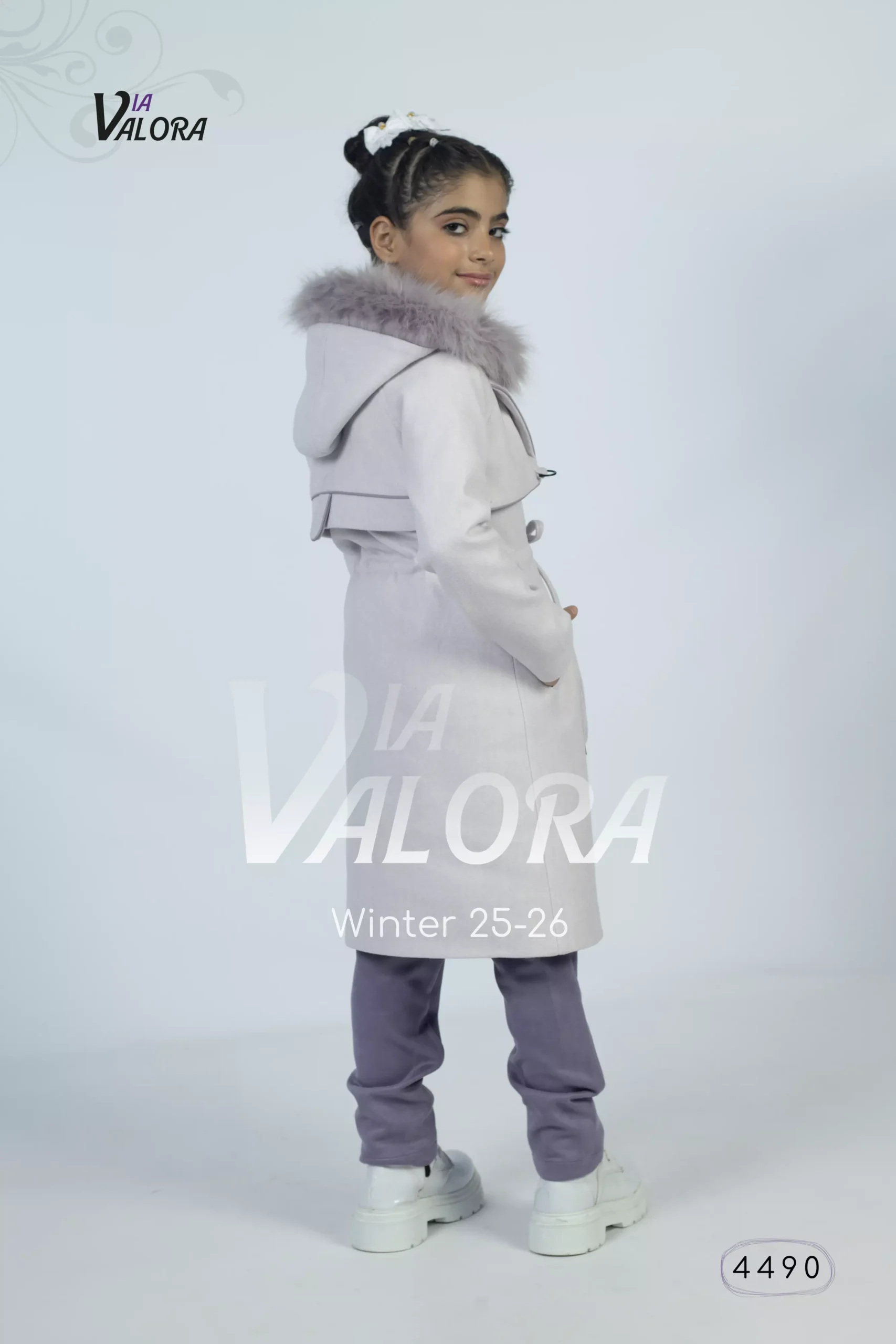 ⁦طقم بناتي 3 قطع – جوخ – طول 80 سم - 4490⁩ - الصورة ⁦9⁩