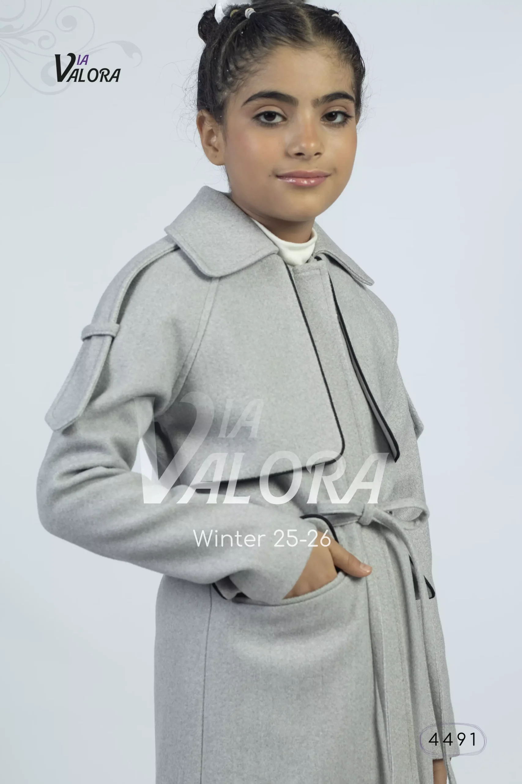 ⁦طقم بناتي 3 قطع – جوخ – طول 80 سم - 4491⁩ - الصورة ⁦2⁩