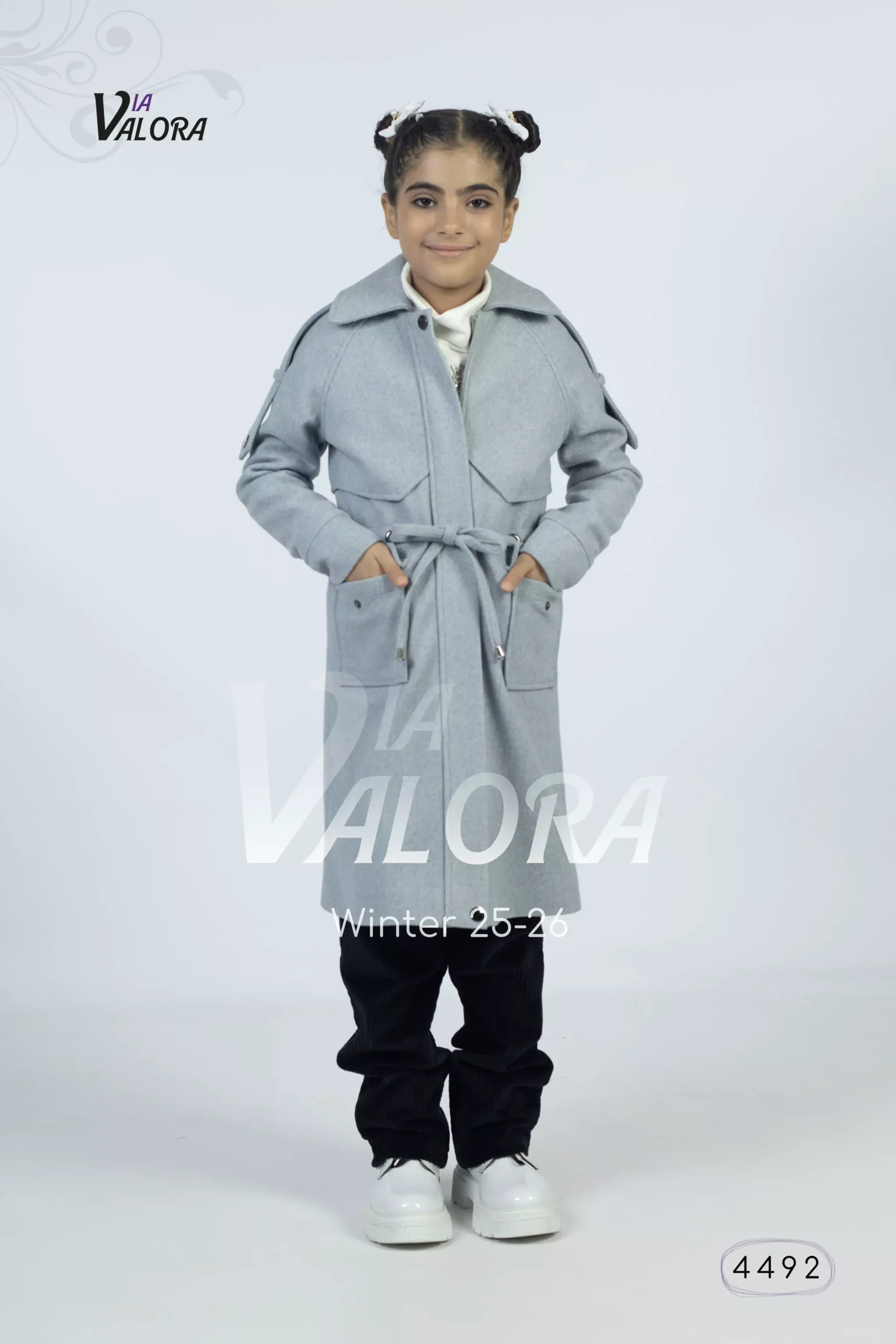 ⁦طقم بناتي 3 قطع – جوخ – طول 80 سم - 4492⁩ - الصورة ⁦2⁩