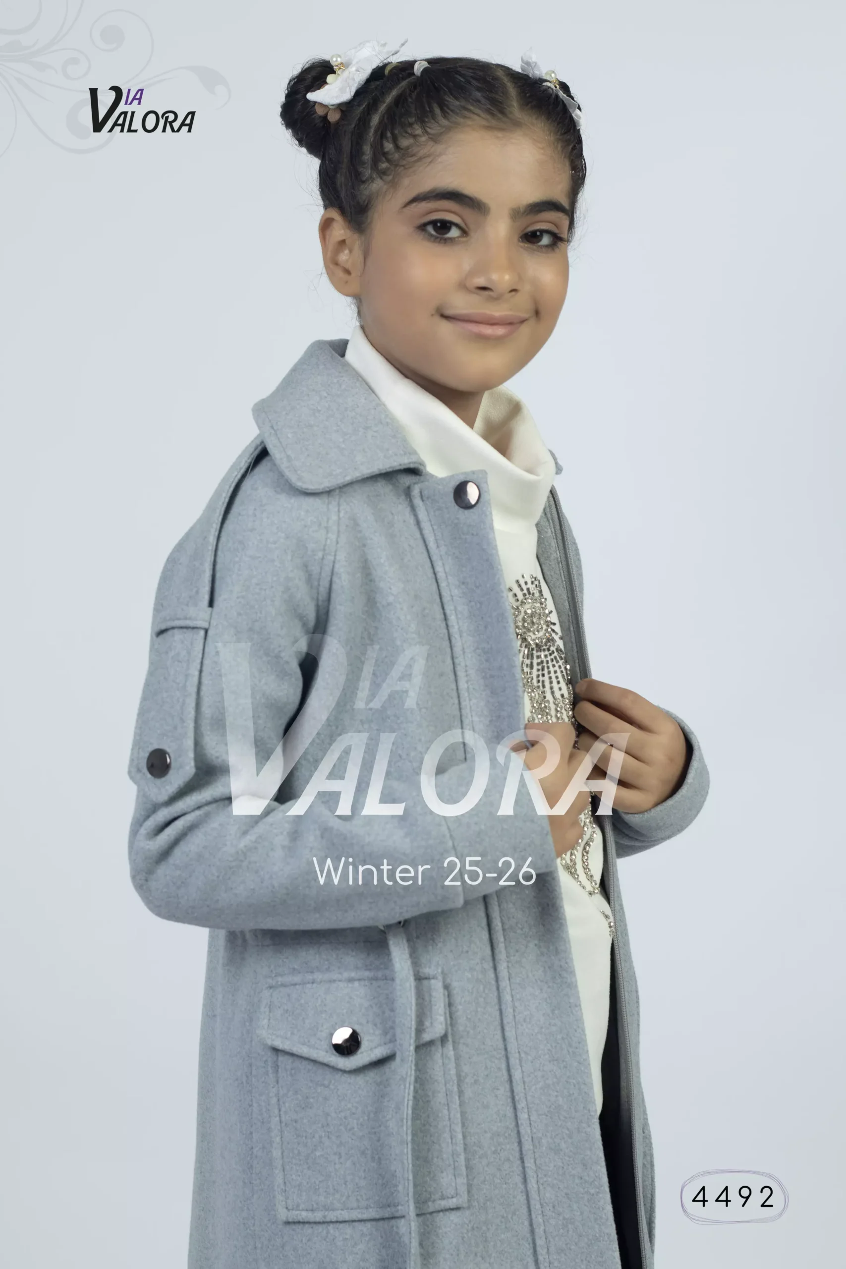 ⁦طقم بناتي 3 قطع – جوخ – طول 80 سم - 4492⁩ - الصورة ⁦5⁩