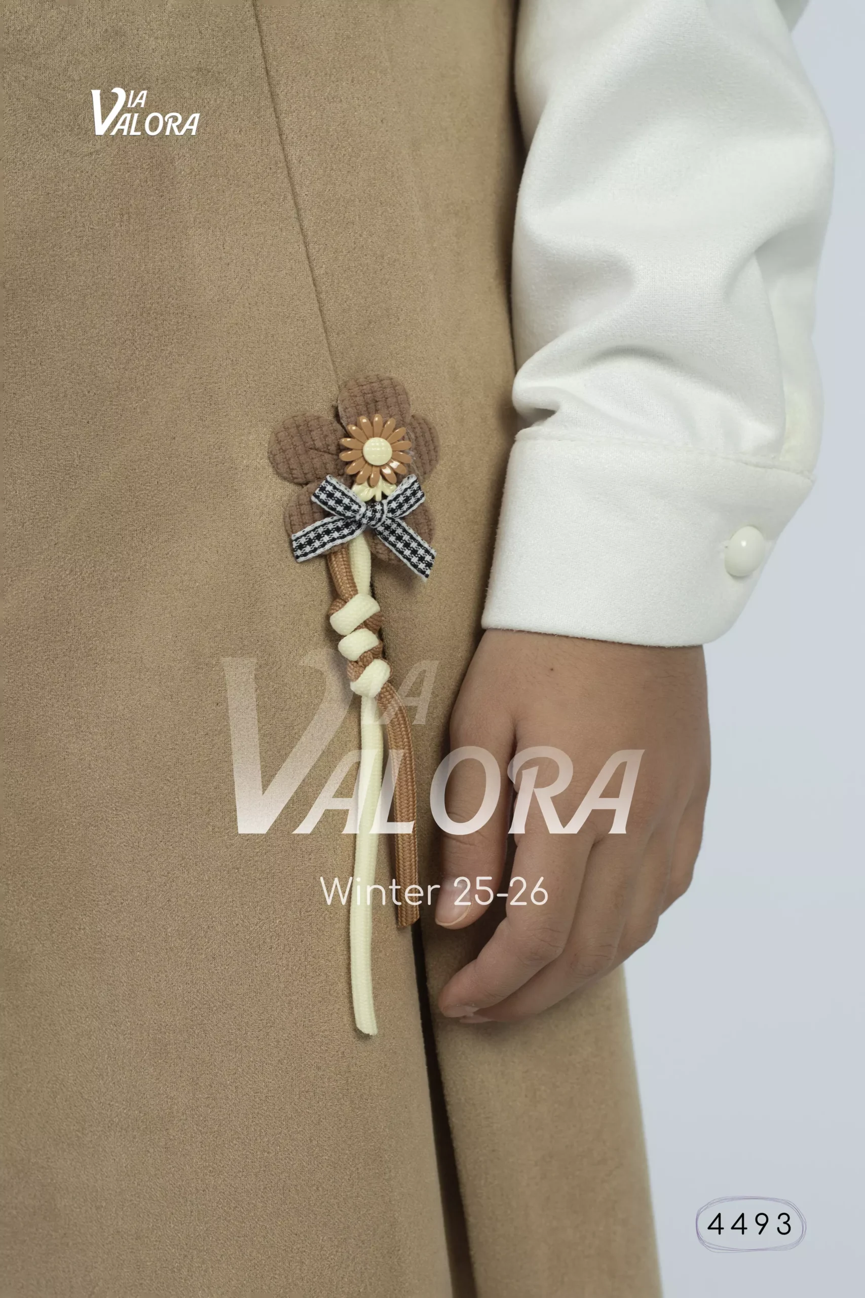 ⁦طقم بناتي 3 قطع – جوخ ممزوج – طول 80 سم - 4493⁩ - الصورة ⁦10⁩