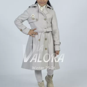 طقم بناتي 3 قطع – جوخ ممزوج – طول 80 سم - 4493