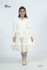 فستان بناتي – سويد مخمل – طول 80 سم – 4497