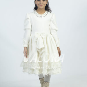 فستان بناتي – سويد مخمل – طول 80 سم - 4497