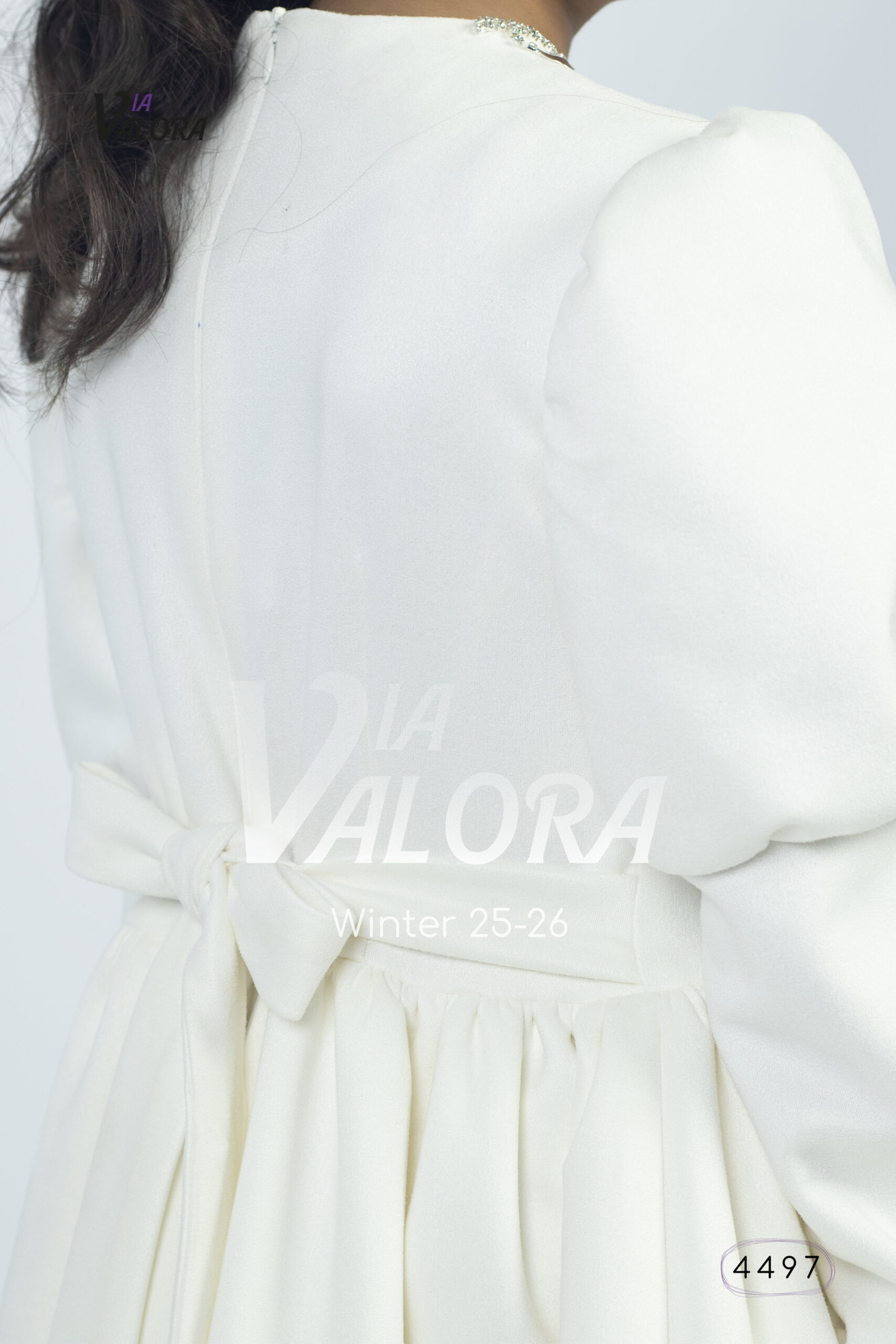 ⁦فستان بناتي – سويد مخمل – طول 80 سم - 4497⁩ - الصورة ⁦8⁩