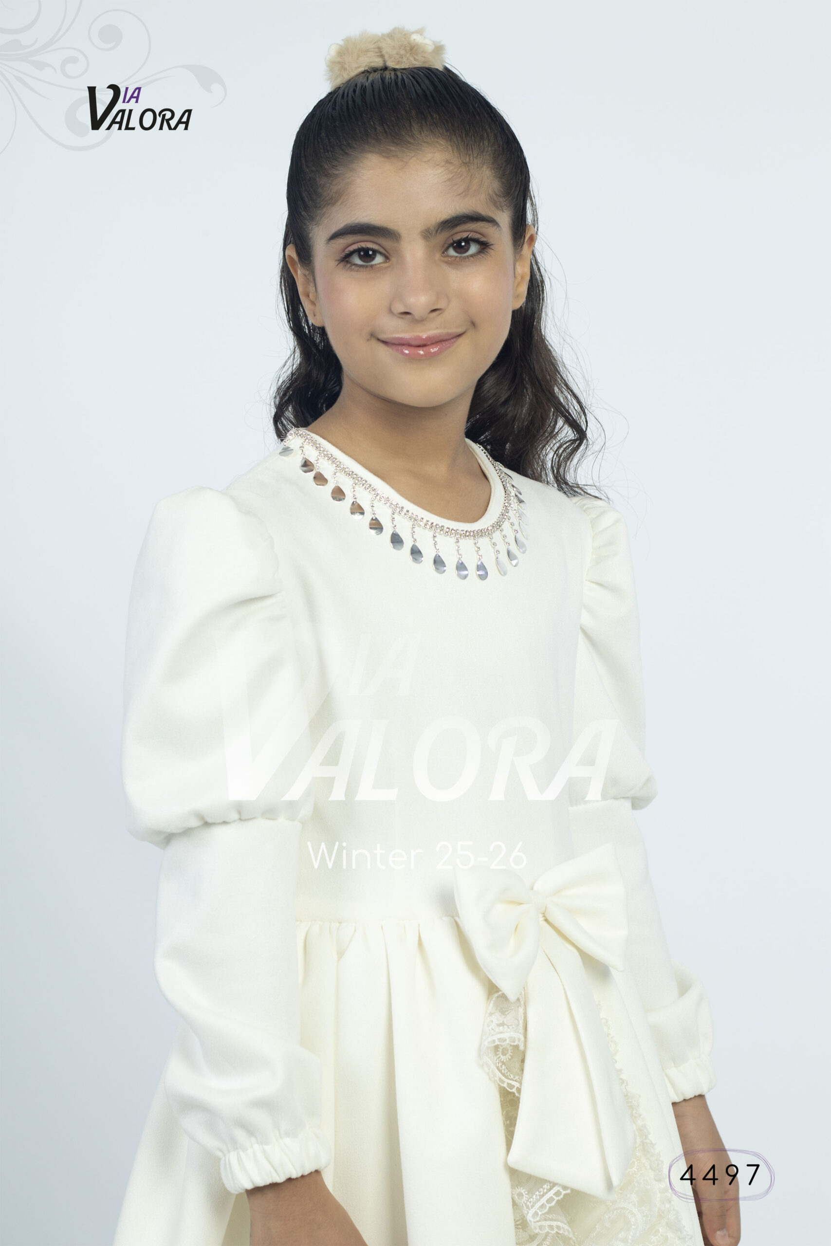 ⁦فستان بناتي – سويد مخمل – طول 80 سم - 4497⁩ - الصورة ⁦9⁩