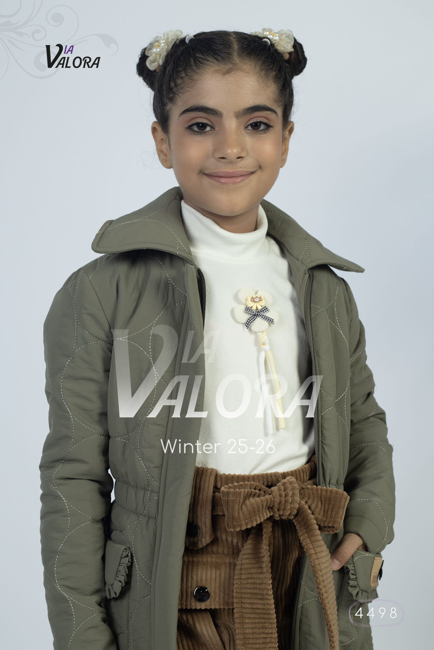 طقم بناتي 3 قطع – برشوت – طول 80 سم - 4498