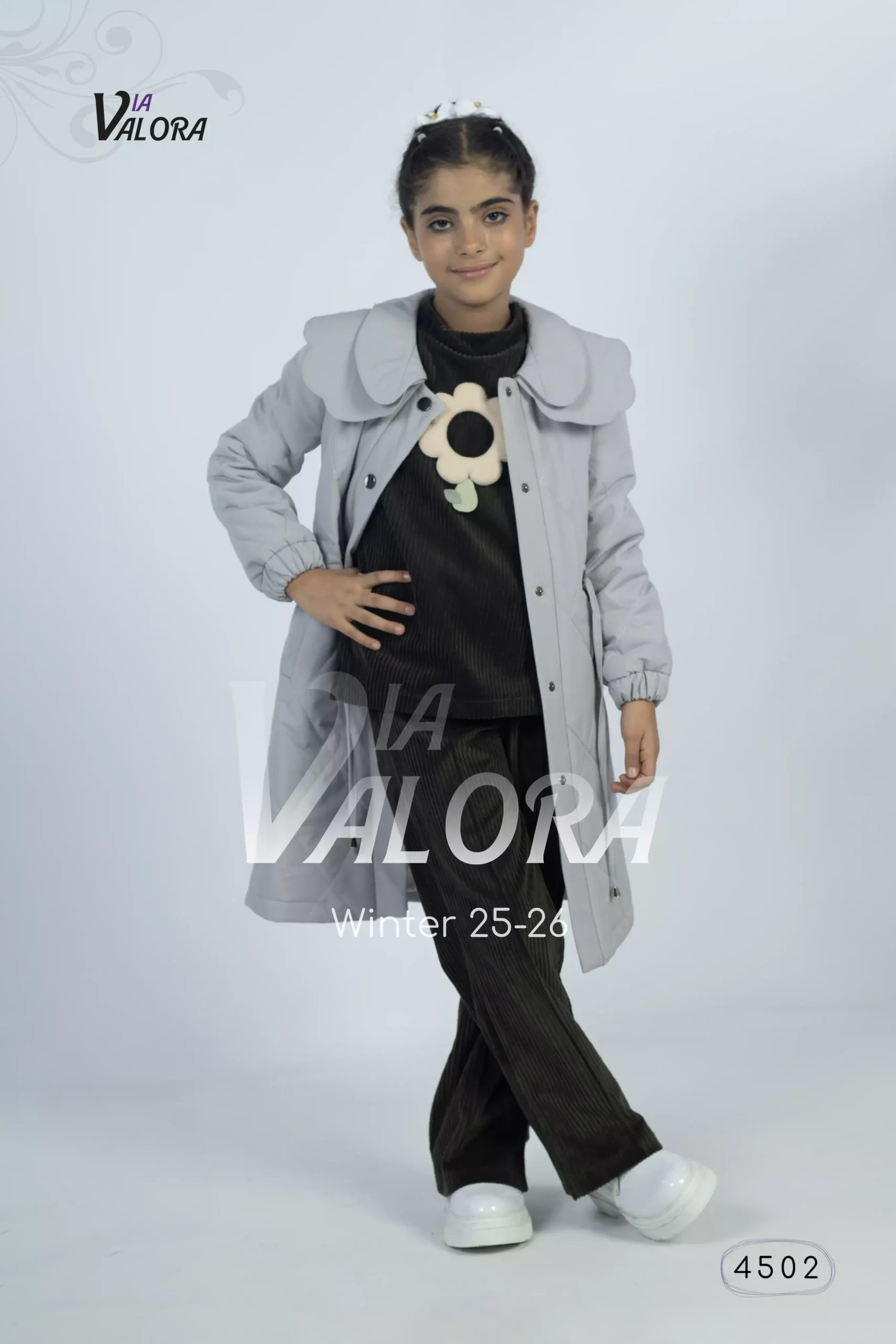 طقم بناتي 3 قطع – برشوت – طول 75 سم - 4502